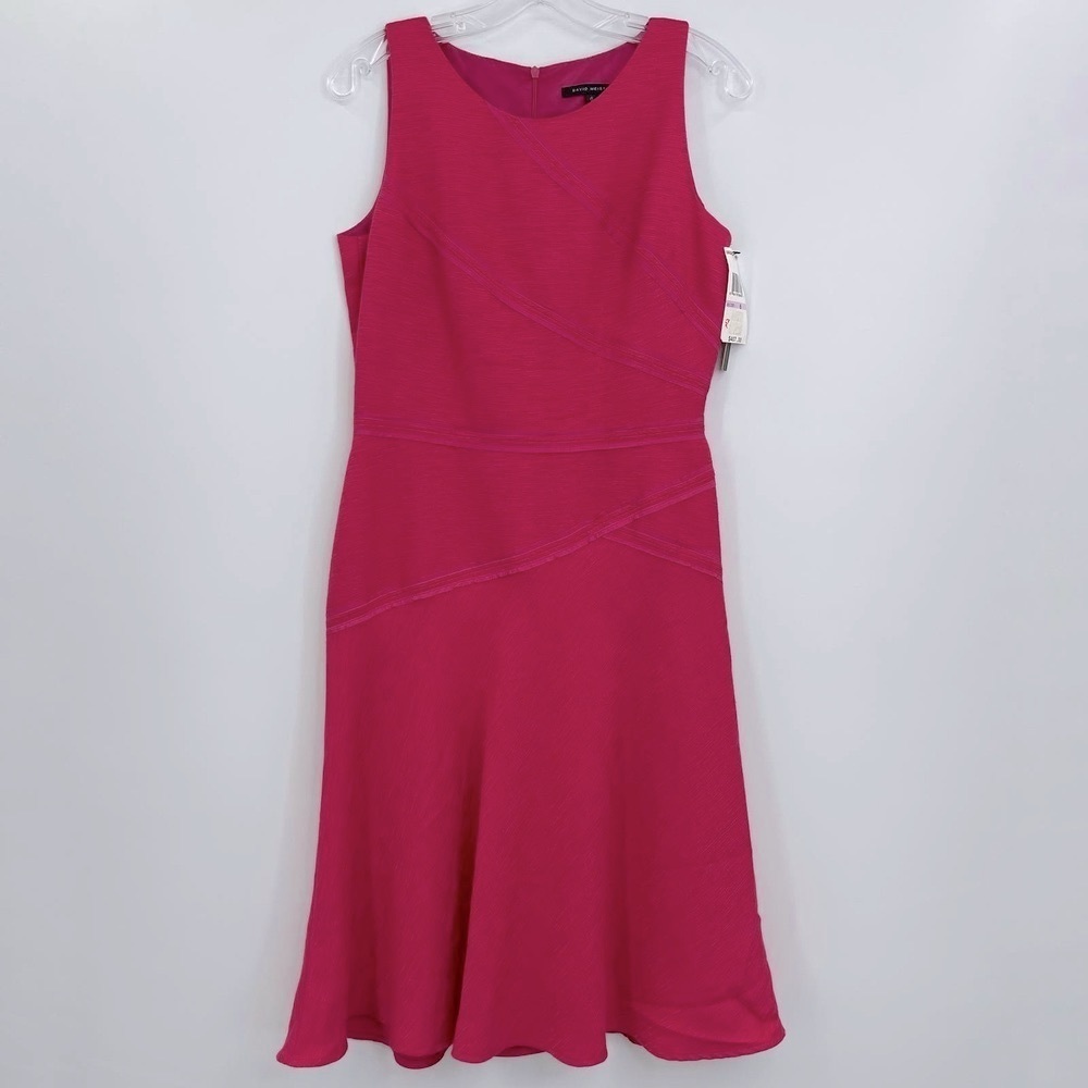 David Meister Fit And Flare Midi Dress